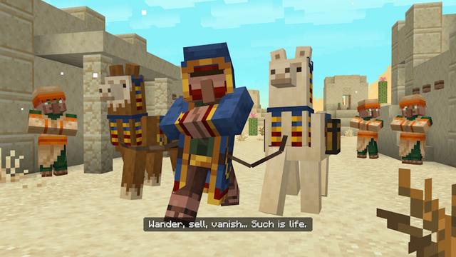 Screenshot of the Minecraft Bedrock Marketplace product Villager News Add-On created by Oreville Studios.