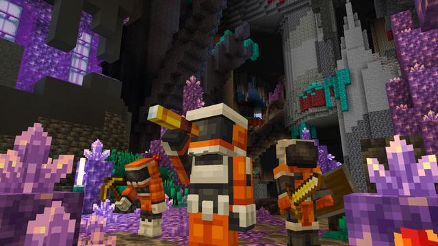 Screenshot of the Minecraft Bedrock Marketplace product Alien Dimension created by Overtales Studio.