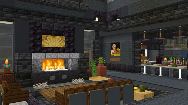 Screenshot of the Minecraft Bedrock Marketplace product Black Modern House created by Overtales Studio.