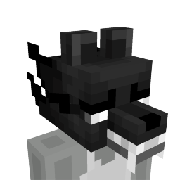 Thumbnail of the Minecraft Bedrock Marketplace product Black Wolf Head created by Overtales Studio.