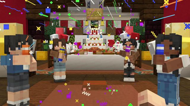 Screenshot of the Minecraft Bedrock Marketplace product Celebration Food Add-On created by Overtales Studio.