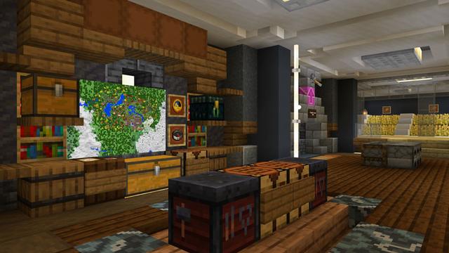 Screenshot of the Minecraft Bedrock Marketplace product Cozy Modern House created by Overtales Studio.