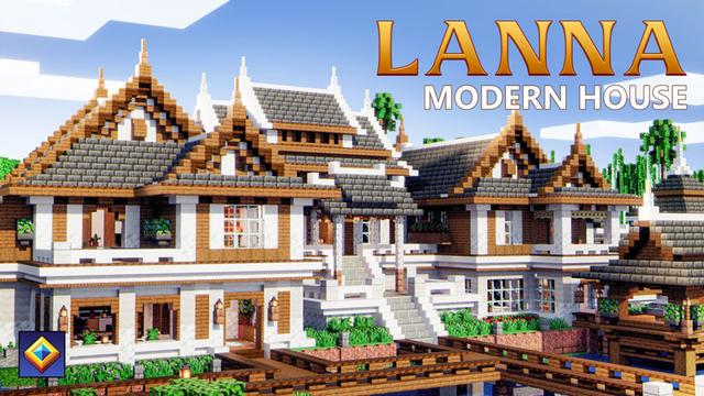 Thumbnail of the Minecraft Bedrock Marketplace product Lanna Modern House created by Overtales Studio.