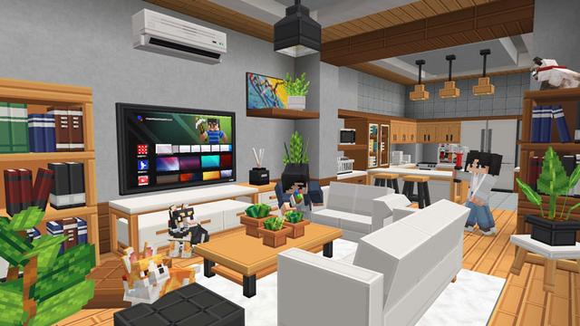 Screenshot of the Minecraft Bedrock Marketplace product Minimal Furniture created by Overtales Studio.