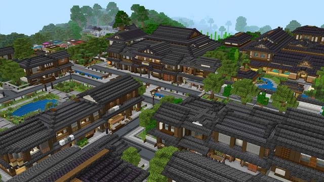 Screenshot of the Minecraft Bedrock Marketplace product Ciudad moderna created by Overtales Studio.
