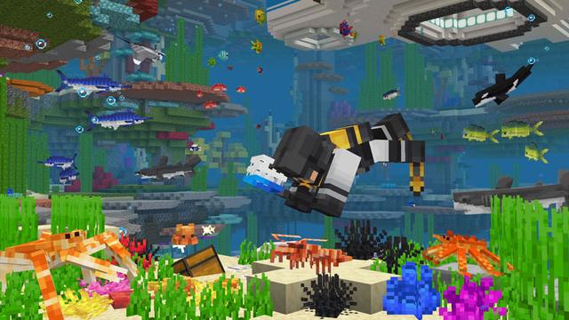 Screenshot of the Minecraft Bedrock Marketplace product Ocean Expansion created by Overtales Studio.
