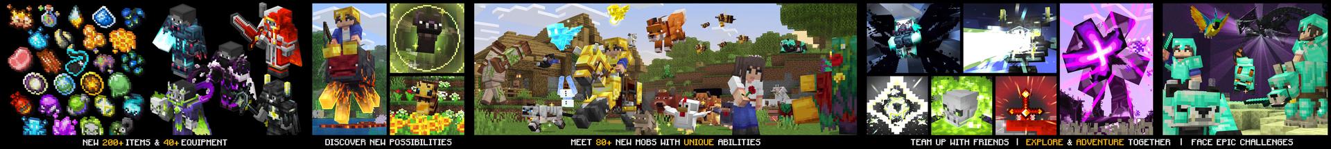 Panorama of the Minecraft Bedrock Marketplace product Over Mob Add-On created by Overtales Studio.