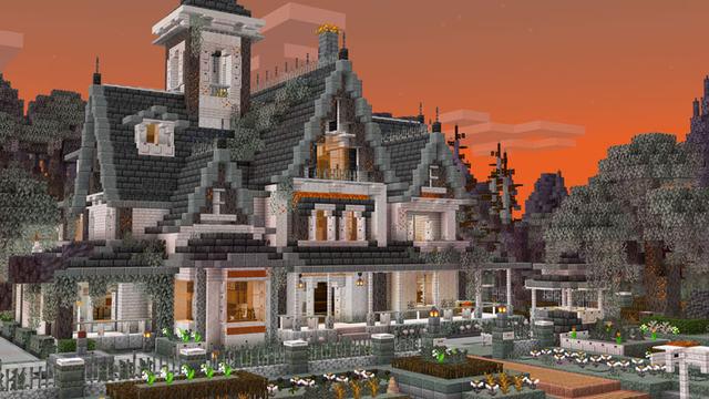 Screenshot of the Minecraft Bedrock Marketplace product Pale Garden House created by Overtales Studio.