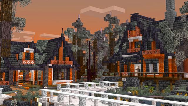 Screenshot of the Minecraft Bedrock Marketplace product Pale Garden House created by Overtales Studio.