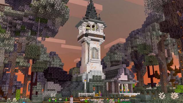 Screenshot of the Minecraft Bedrock Marketplace product Pale Garden House created by Overtales Studio.