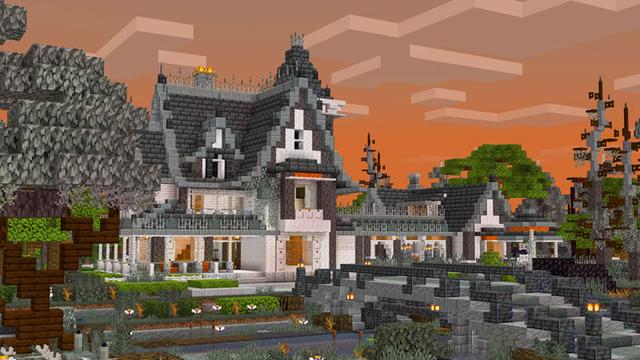 Screenshot of the Minecraft Bedrock Marketplace product Pale Garden House created by Overtales Studio.