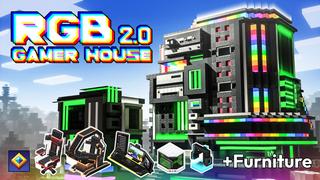 Thumbnail of the Minecraft Bedrock Marketplace product RGB Gamer House created by Overtales Studio.