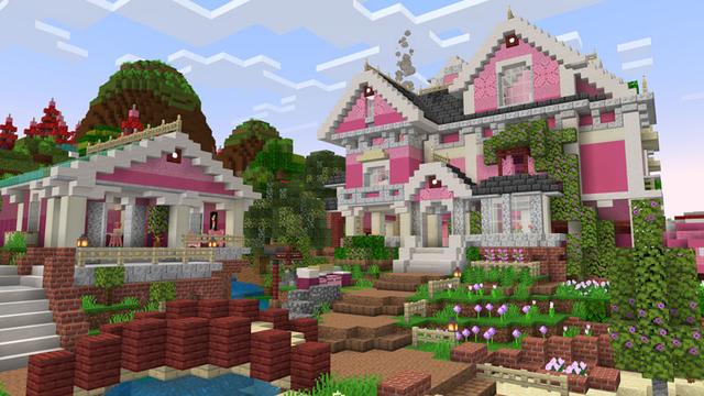 Screenshot of the Minecraft Bedrock Marketplace product Sweet Cute House created by Overtales Studio.