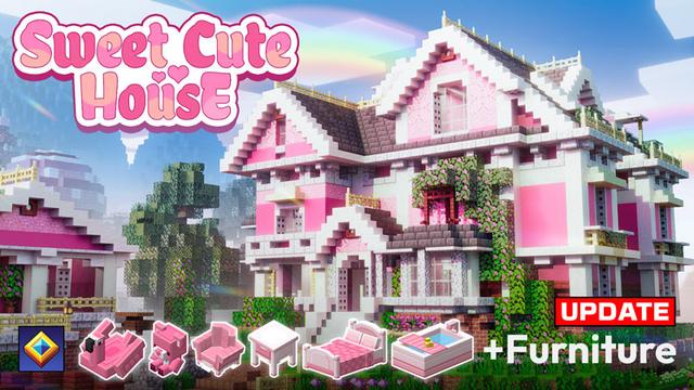 Thumbnail of the Minecraft Bedrock Marketplace product Sweet Cute House created by Overtales Studio.