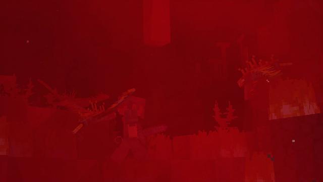 Screenshot of the Minecraft Bedrock Marketplace product Crimson Moon created by Owls Cubed.