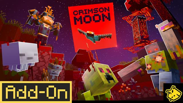 Thumbnail of the Minecraft Bedrock Marketplace product Crimson Moon created by Owls Cubed.