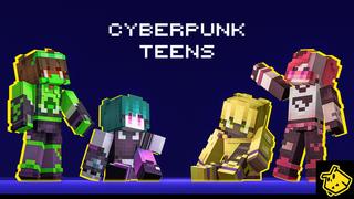 Thumbnail of the Minecraft Bedrock Marketplace product Cyberpunk Teens created by Owls Cubed.