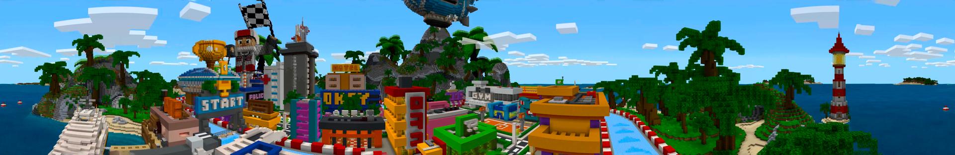 Drift City by Owls Cubed | CHUNK - Minecraft Bedrock Marketplace Explorer