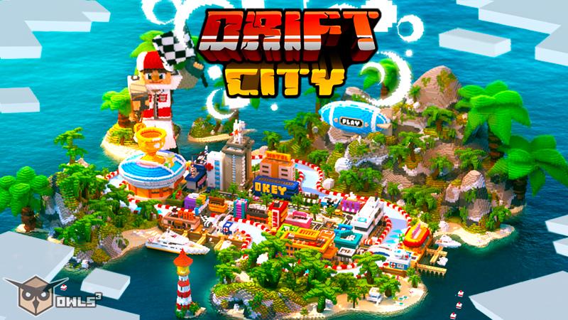 Drift City by Owls Cubed | CHUNK - Minecraft Bedrock Marketplace Explorer