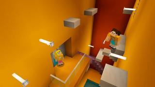 Screenshot of the Minecraft Bedrock Marketplace product Lucky Block Base created by Owls Cubed.