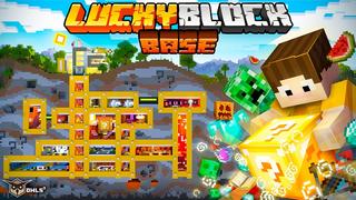 Thumbnail of the Minecraft Bedrock Marketplace product Lucky Block Base created by Owls Cubed.