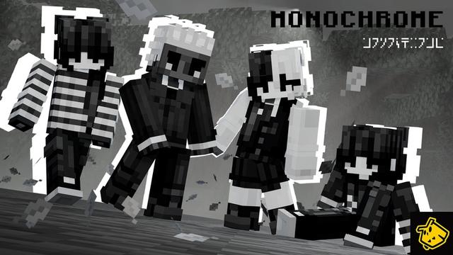 Thumbnail of the Minecraft Bedrock Marketplace product Monochrome created by Owls Cubed.