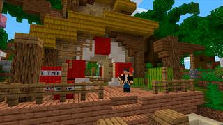 Screenshot of the Minecraft Bedrock Marketplace product Pirate Base created by Owls Cubed.