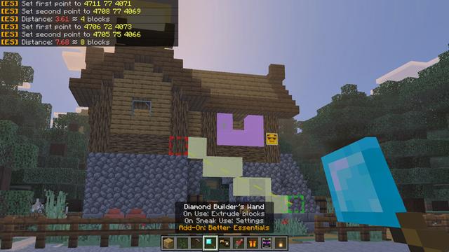 Screenshot of the Minecraft Bedrock Marketplace product Plenty Of Essentials Add-On created by Owls Cubed.