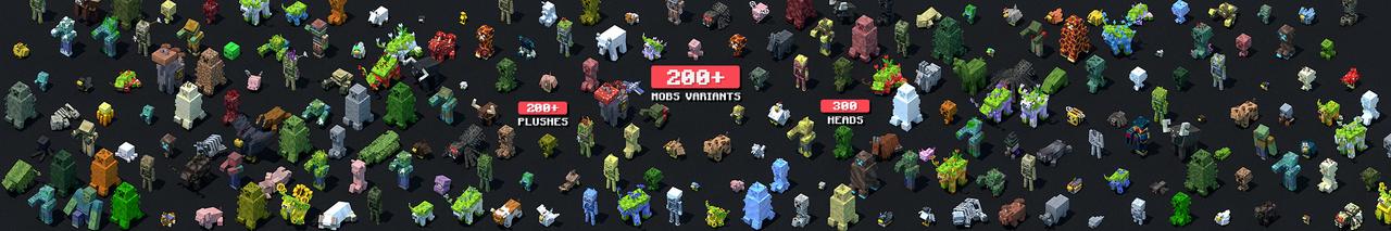 Panorama of the Minecraft Bedrock Marketplace product Plenty Of Mobs Add-On created by Owls Cubed.
