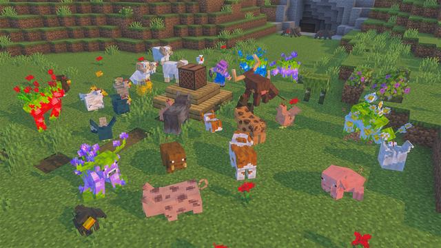Screenshot of the Minecraft Bedrock Marketplace product Plenty Of Mobs Add-On created by Owls Cubed.