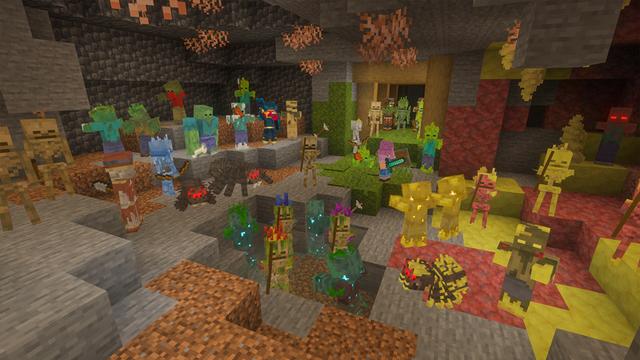 Screenshot of the Minecraft Bedrock Marketplace product Plenty Of Mobs Add-On created by Owls Cubed.