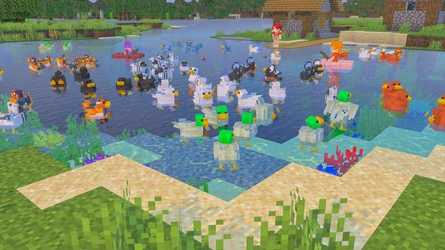 Screenshot of the Minecraft Bedrock Marketplace product Plenty Of Mobs Add-On created by Owls Cubed.