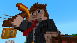 Screenshot of the Minecraft Bedrock Marketplace product Skyblock Cube City created by Owls Cubed.