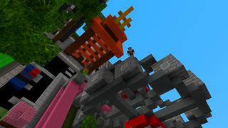 Screenshot of the Minecraft Bedrock Marketplace product Skyblock Cube City created by Owls Cubed.