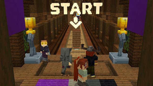 Screenshot of the Minecraft Bedrock Marketplace product Top Parkour Map! created by Owls Cubed.