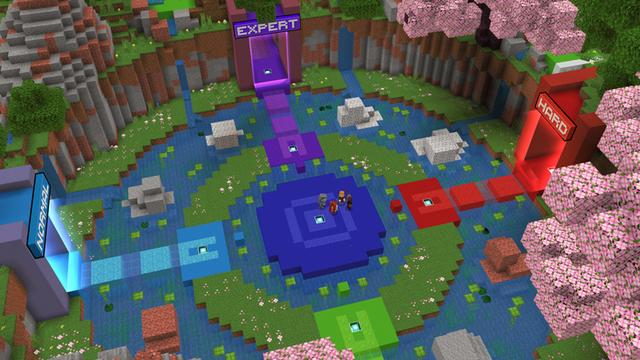 Screenshot of the Minecraft Bedrock Marketplace product Top Parkour Map! created by Owls Cubed.