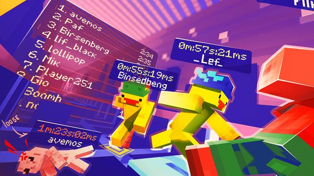 Thumbnail of the Minecraft Bedrock Marketplace product Top Parkour Map! created by Owls Cubed.