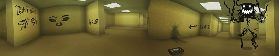 Panorama of the Minecraft Bedrock Marketplace product The Backrooms (Found Footage) created by Panascais.
