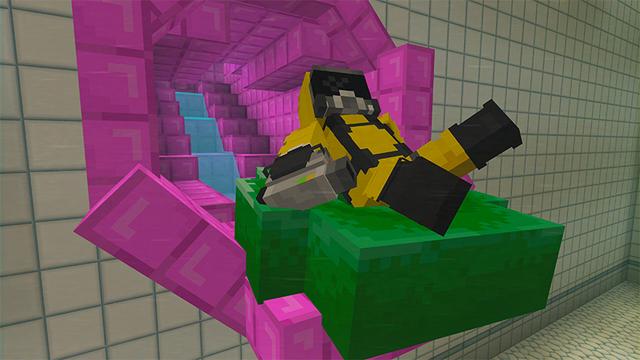 Screenshot of the Minecraft Bedrock Marketplace product The Backrooms (Found Footage) created by Panascais.