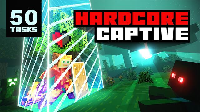 Thumbnail of the Minecraft Bedrock Marketplace product Captive: HARDCORE created by Panascais.