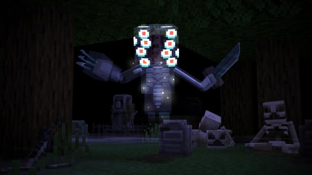 Screenshot of the Minecraft Bedrock Marketplace product DWELLERS Add-On created by Panascais.