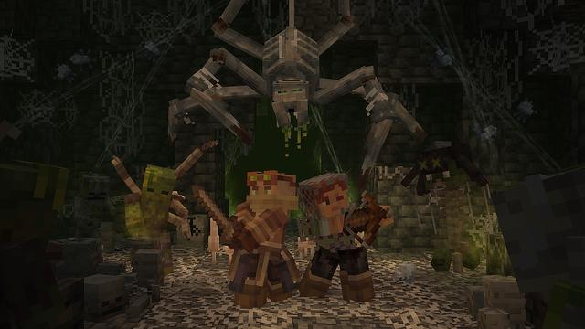 Screenshot of the Minecraft Bedrock Marketplace product Eternal Caves Add-On created by Panascais.