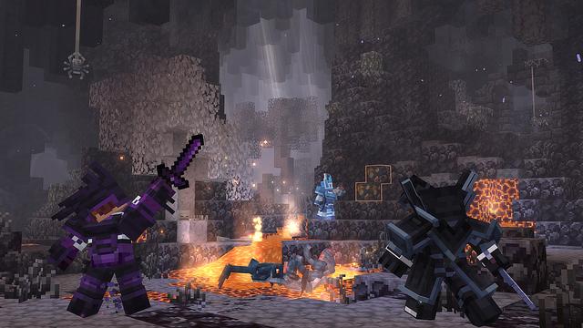 Screenshot of the Minecraft Bedrock Marketplace product Eternal Caves Add-On created by Panascais.