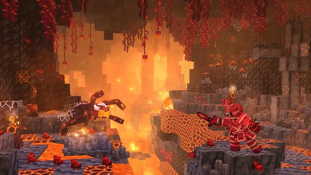 Screenshot of the Minecraft Bedrock Marketplace product Eternal Caves Add-On created by Panascais.