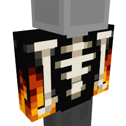 Thumbnail of the Minecraft Bedrock Marketplace product Fire & Bone Sweater created by Panascais.