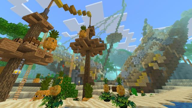 Screenshot of the Minecraft Bedrock Marketplace product Fruit Zoo - Story Mode created by Panascais.