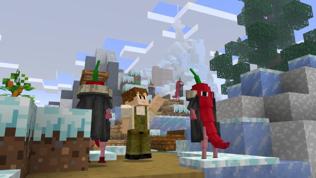 Screenshot of the Minecraft Bedrock Marketplace product Fruit Zoo - Story Mode created by Panascais.