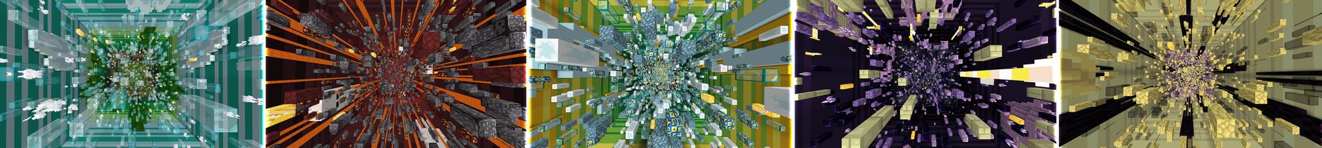 Panorama of the Minecraft Bedrock Marketplace product Jump Down! created by Panascais.