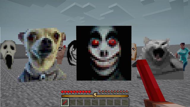 Screenshot of the Minecraft Bedrock Marketplace product Nextbots RUN created by XP GAMES.