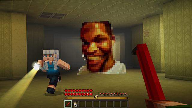 Screenshot of the Minecraft Bedrock Marketplace product Nextbots RUN created by XP GAMES.